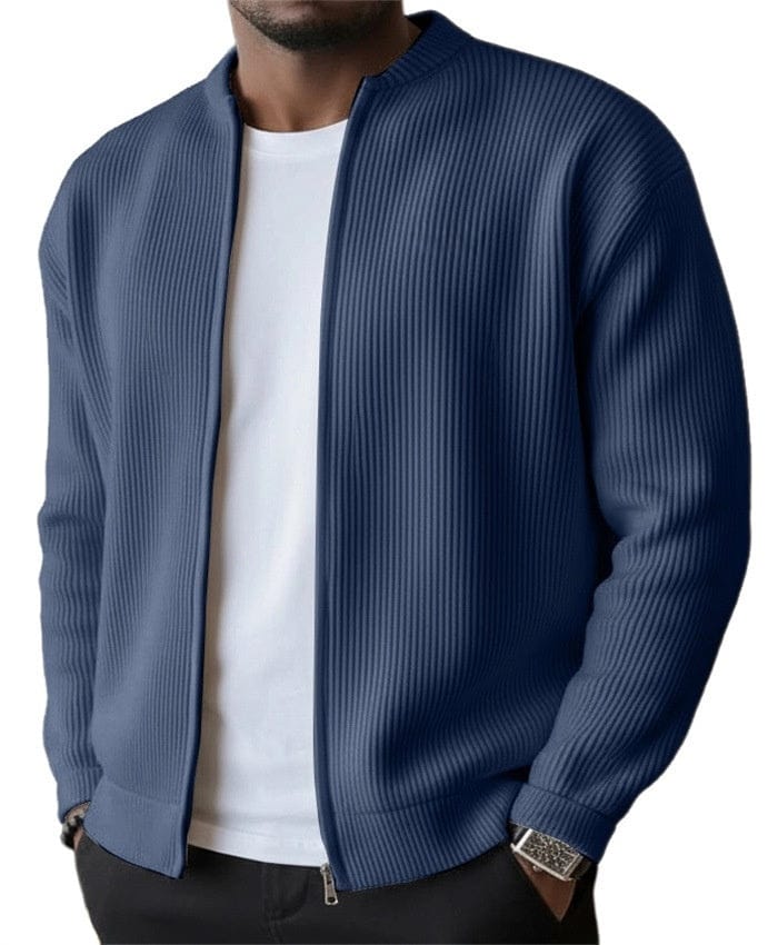Cardigan zippé côtelé DONACCI