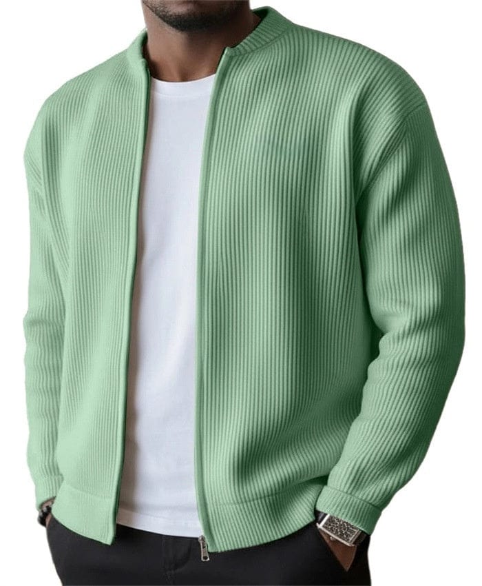 Cardigan zippé côtelé DONACCI