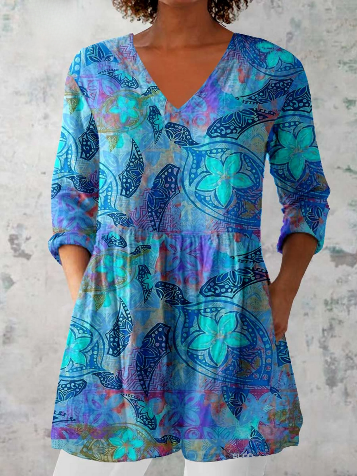 Juliette | Chemise longue avec décolleté en V