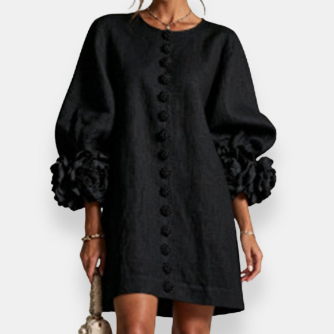 Marcelle | Robe à relief floral