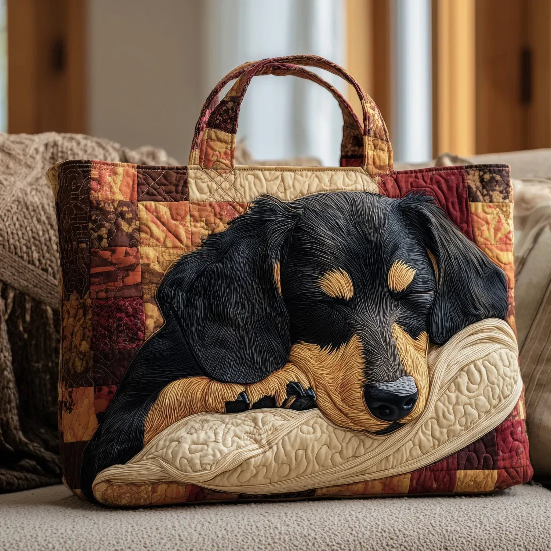 Sac fait main avec motif