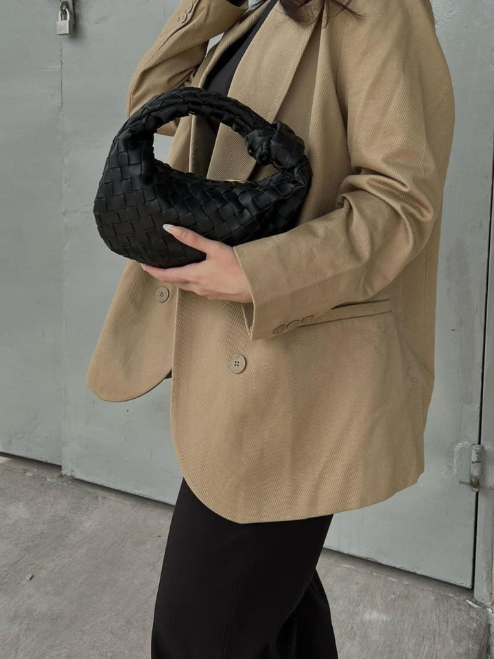 Sac à main mini tressé souci