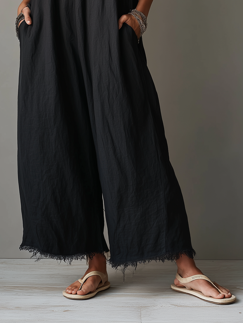 Pascale | Salopette en lin minimaliste pour femmes