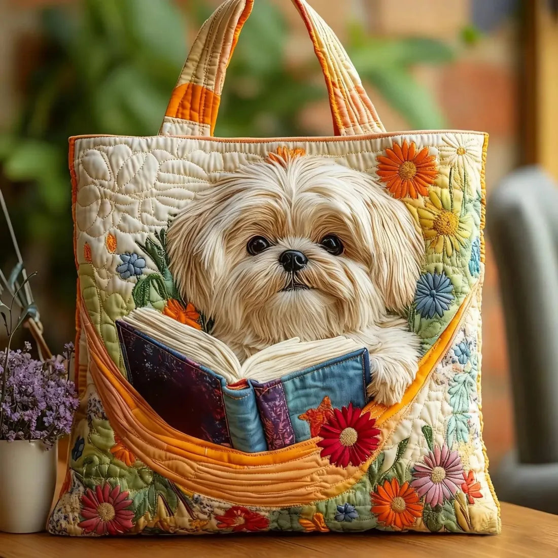 Sac fait main avec motif Shih Tzu