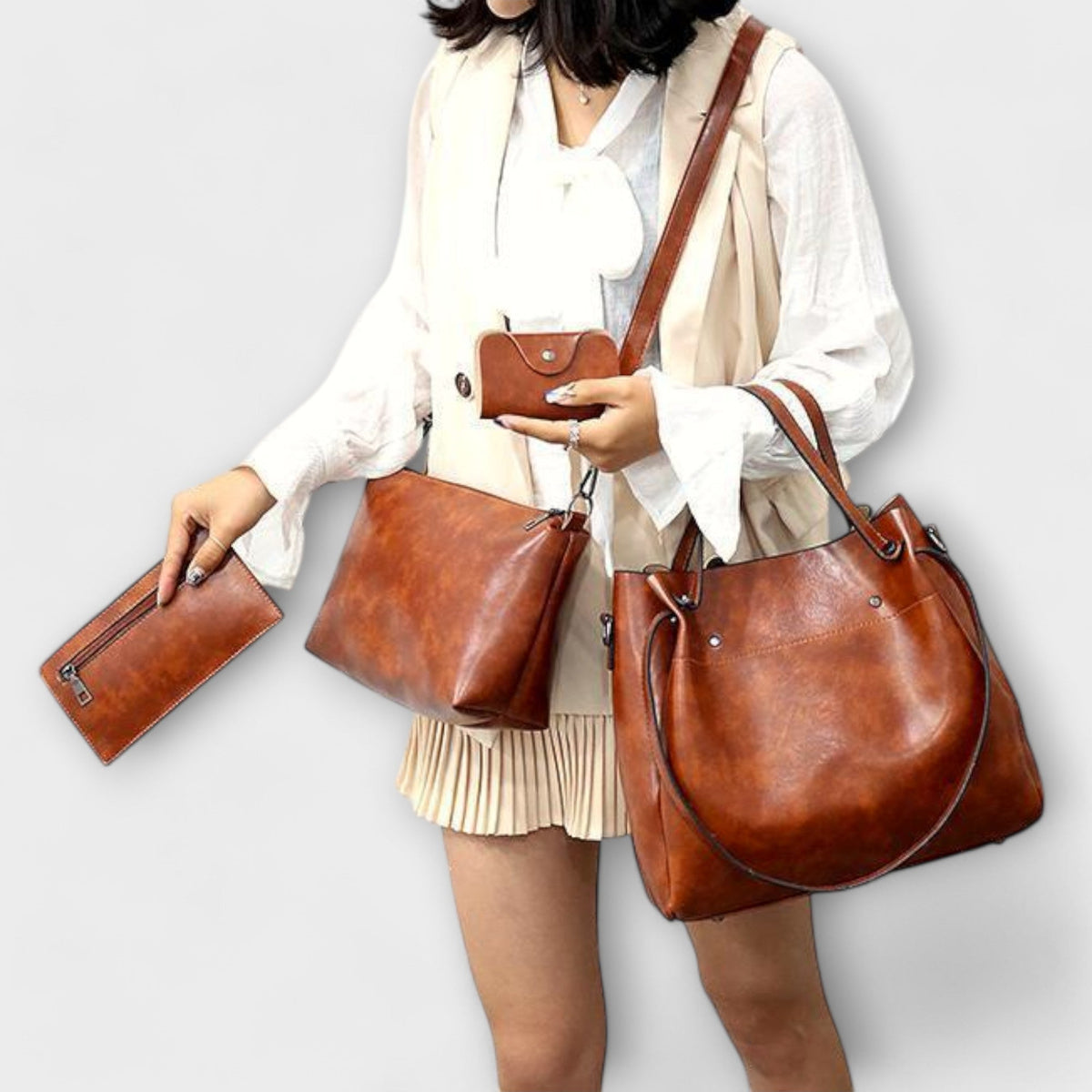Azura - Ensemble de sacs vintage 4 pièces