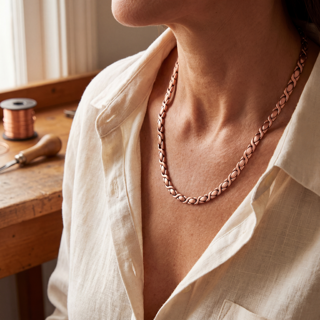 Collier en cuivre de cèdre – Aveloire Paris