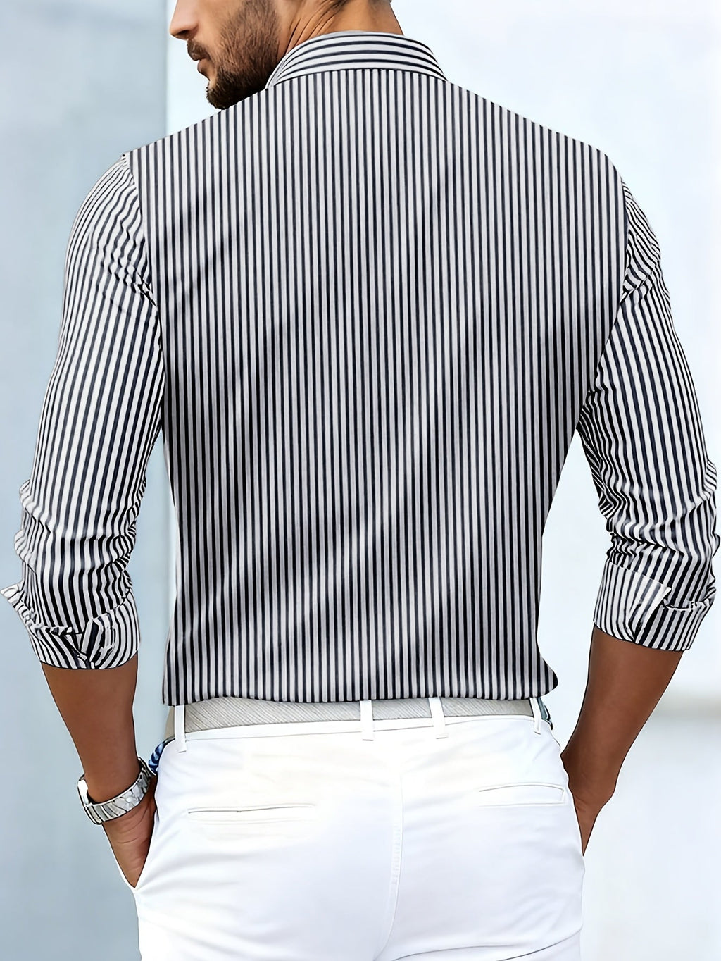 Emerson | Chemise à rayures vintage à manches longues