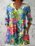 Maelle | Chemise longue avec décolleté en V