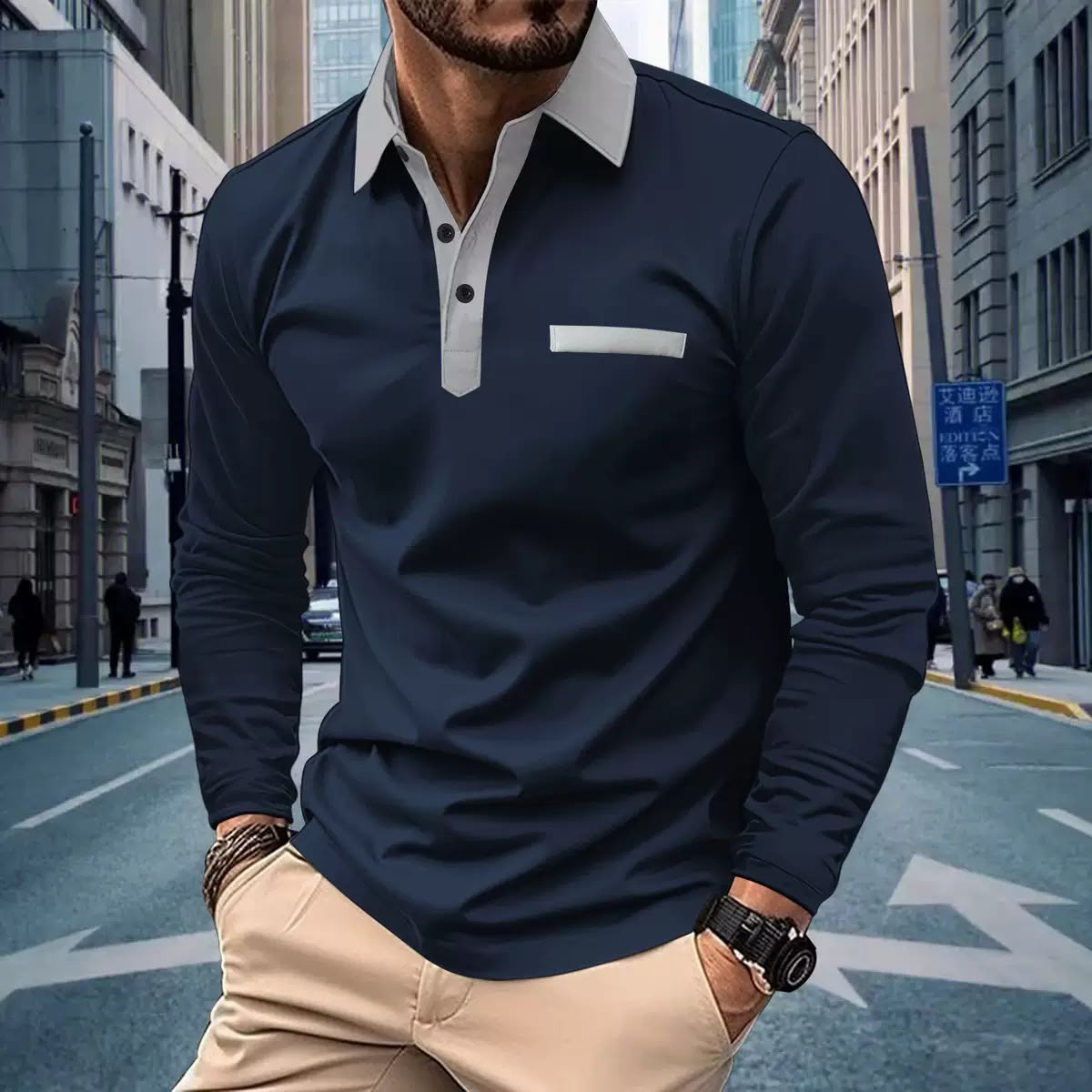 Weston | Polo avec col contrasté