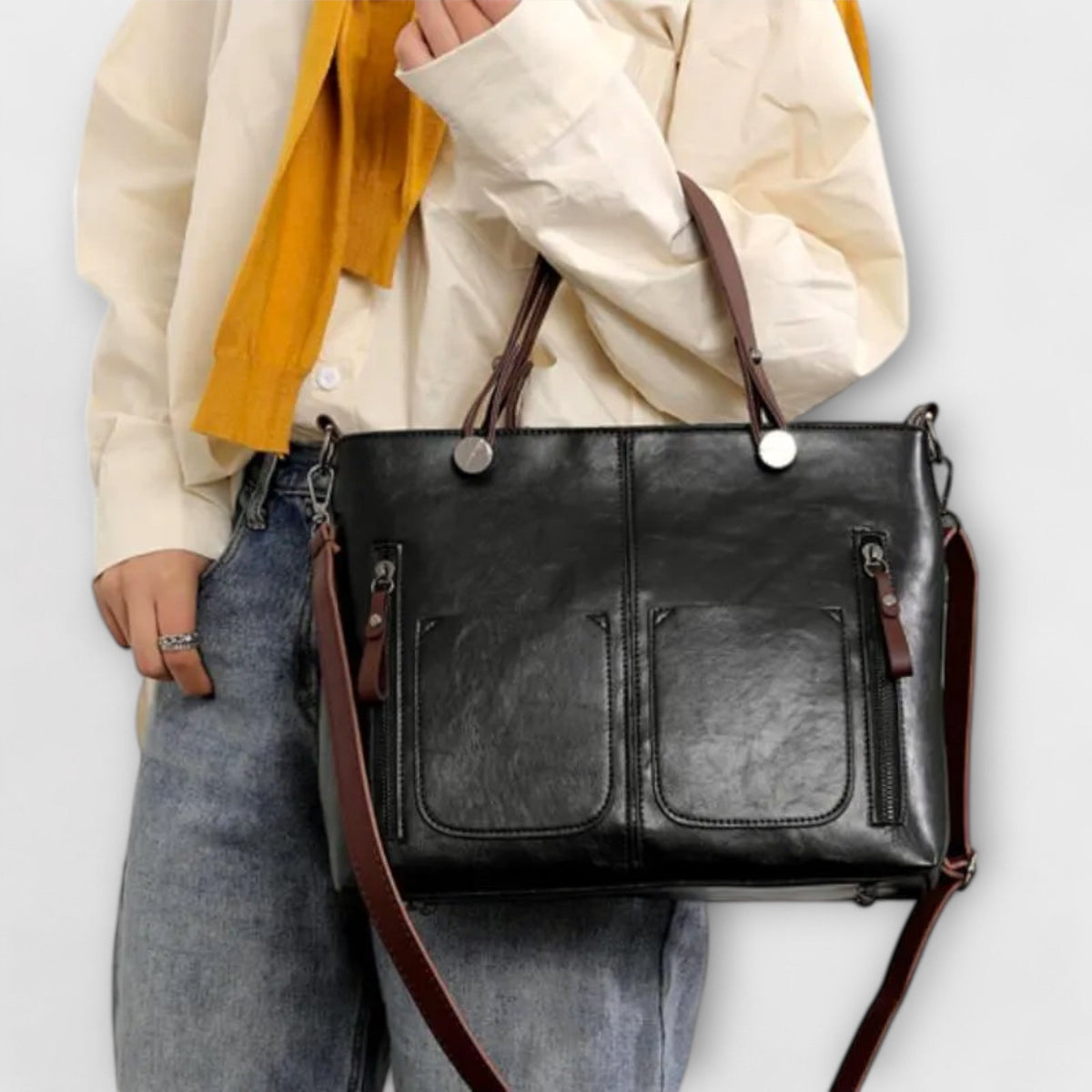 Serenya - Sac à main en cuir élégant