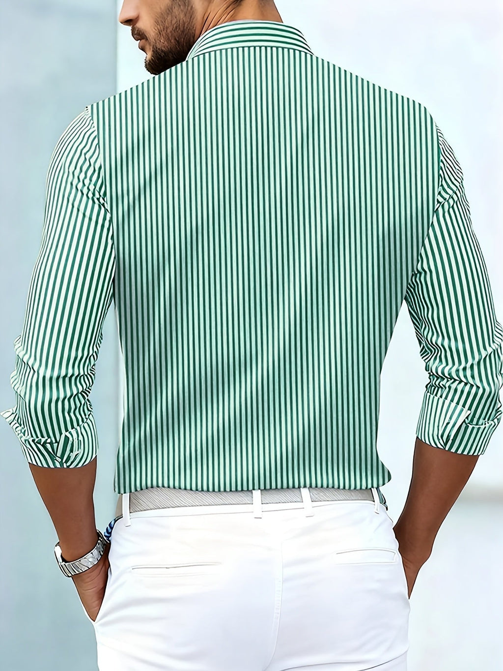 Emerson | Chemise à rayures vintage à manches longues