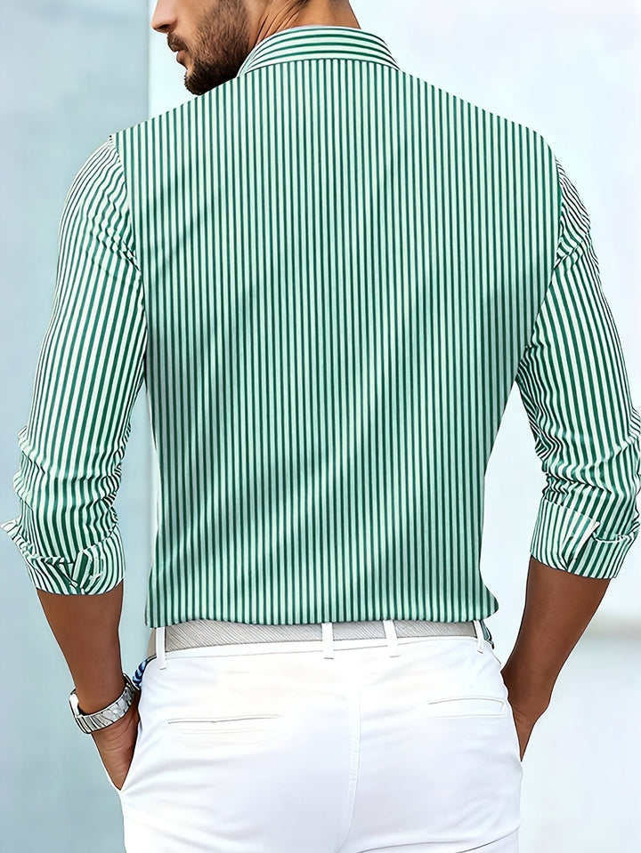 Emerson | Chemise à rayures vintage à manches longues
