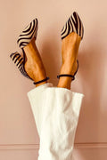 Viola™ - Chaussures à talons à motif zèbre