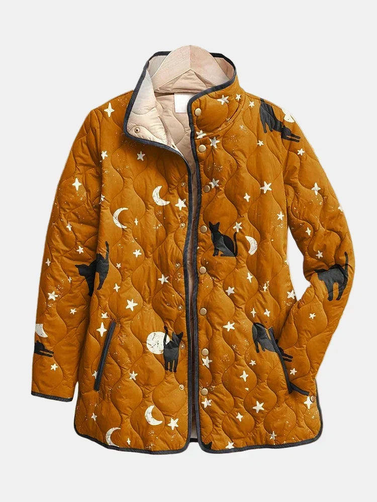 AVELOIRE | Veste matelassée Chats et Étoiles Nicole