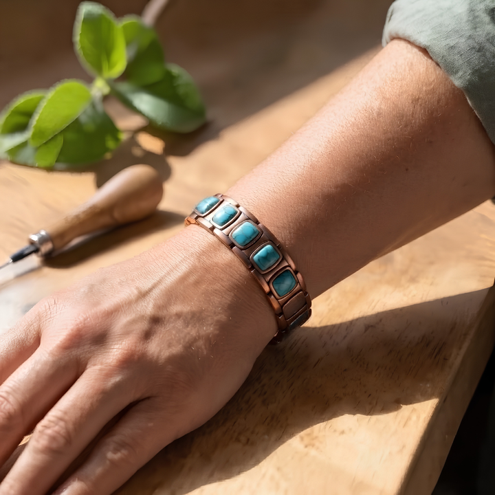 Bracelet en cuivre grand modèle Lantana – Aveloire Paris