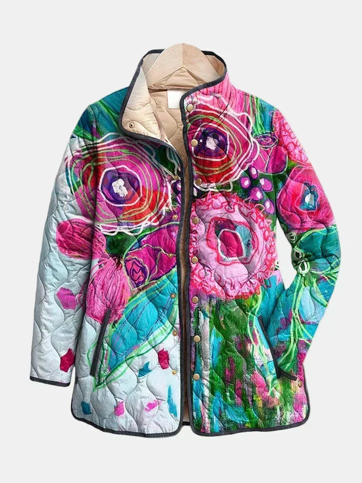 AVELOIRE | Veste matelassée Aquarelle Florale Lucie