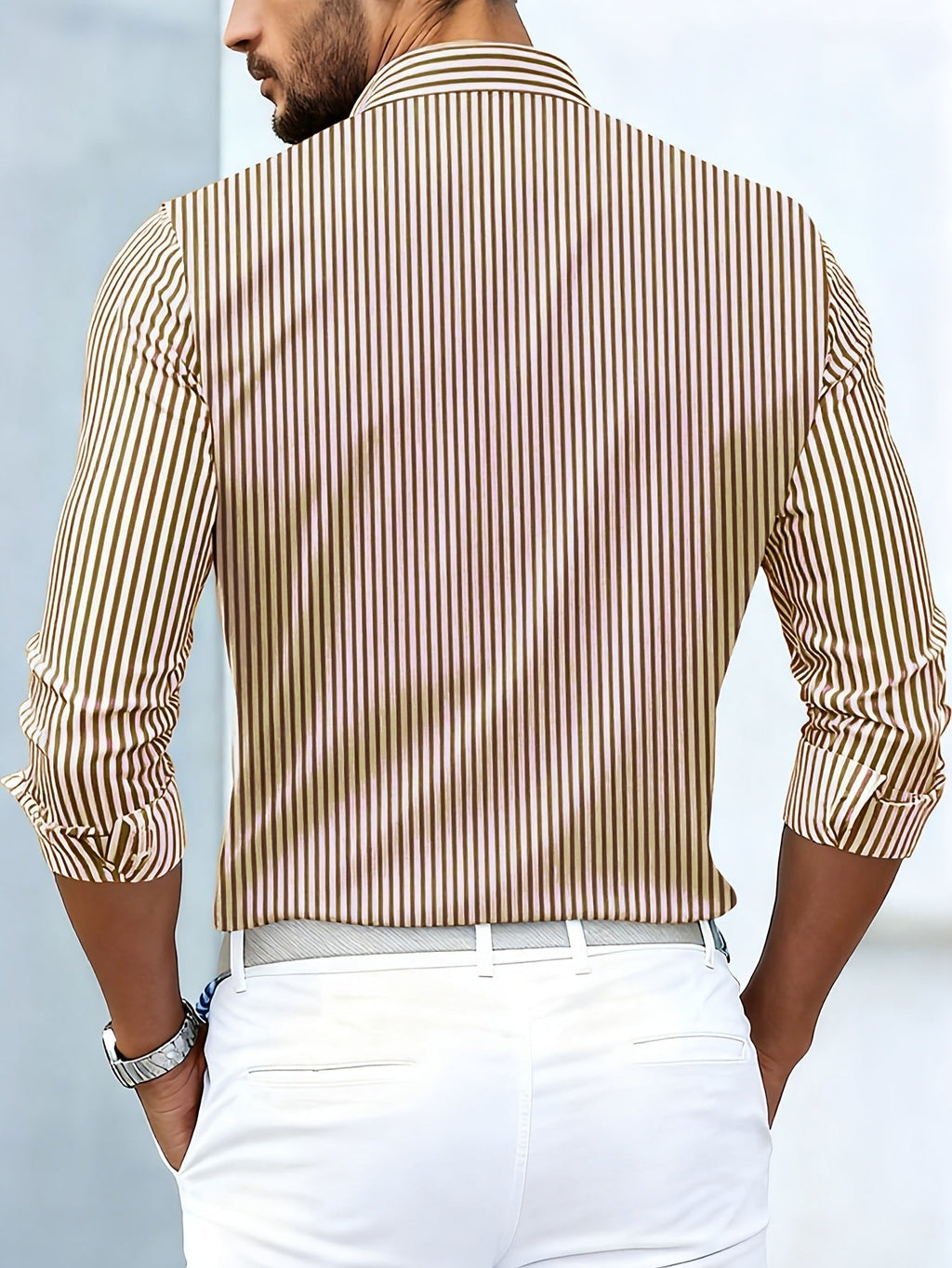 Emerson | Chemise à rayures vintage à manches longues