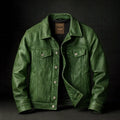 Veste en Cuir Vintage DONACCI