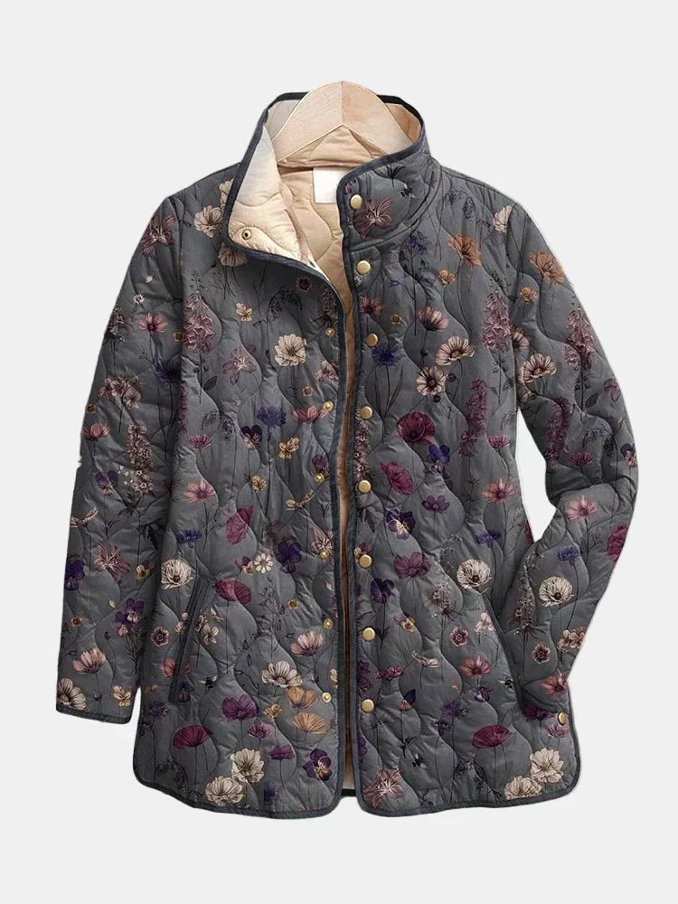 AVELOIRE | Veste matelassée fleurs séchées Nathalie
