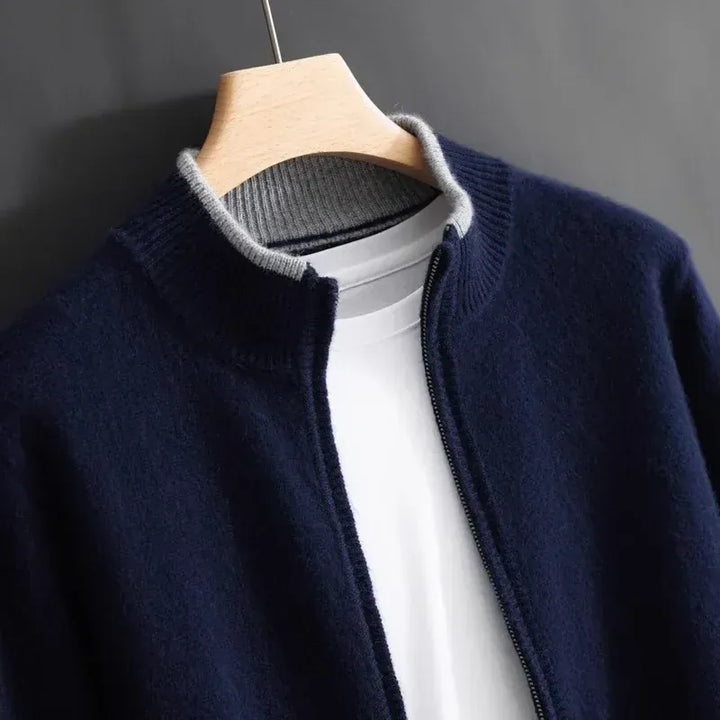 Veste zippée en cachemire DONACCI