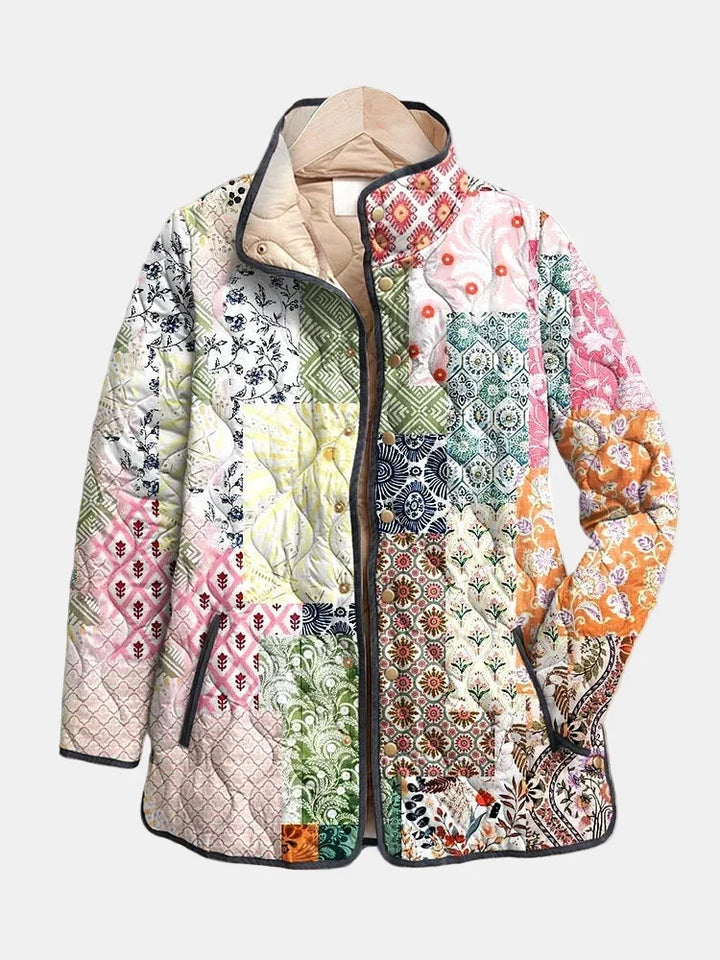 AVELOIRE | Veste matelassée patchwork bohème Florence