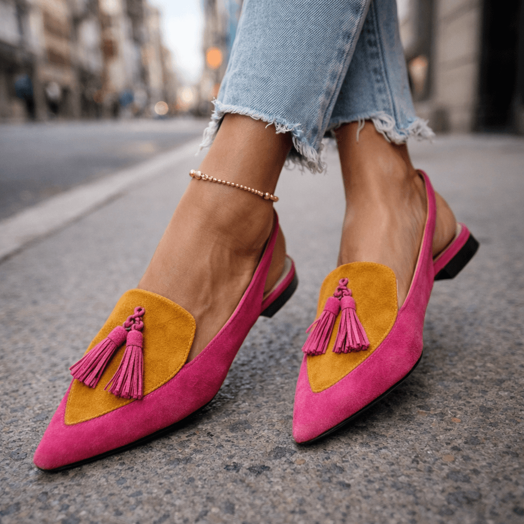 Eliza | Sandales à talons avec pompons