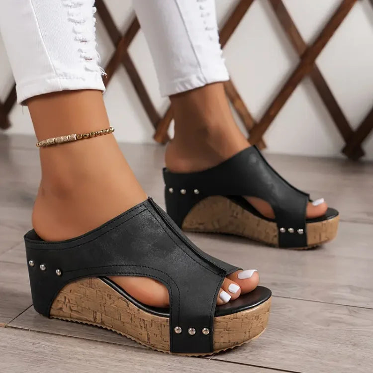 Melissa | Sandales compensées avec soutien de la voûte plantaire