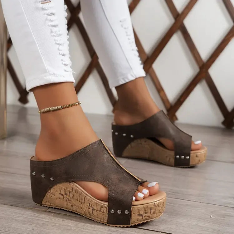 Melissa | Sandales compensées avec soutien de la voûte plantaire