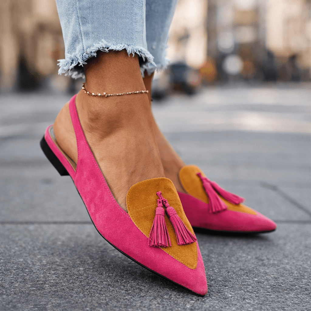 Eliza | Sandales à talons avec pompons