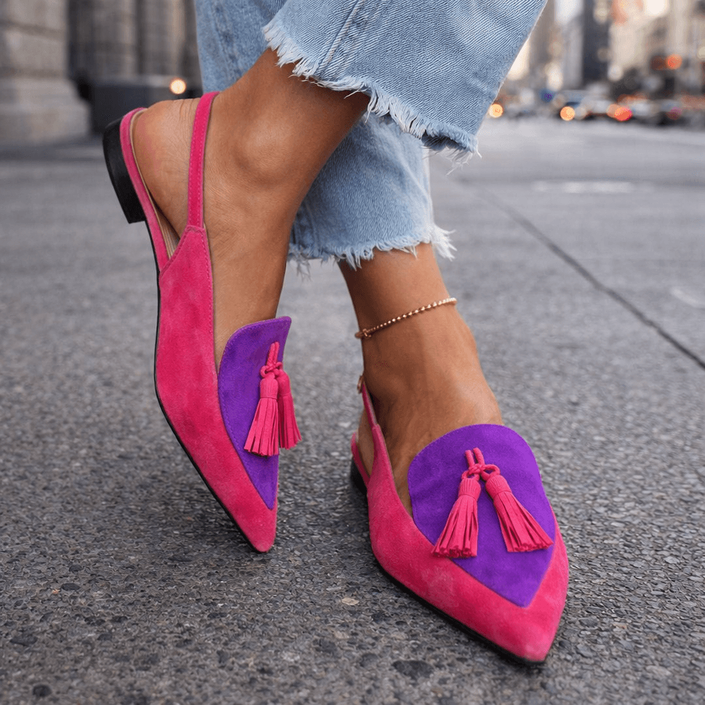 Eliza | Sandales à talons avec pompons