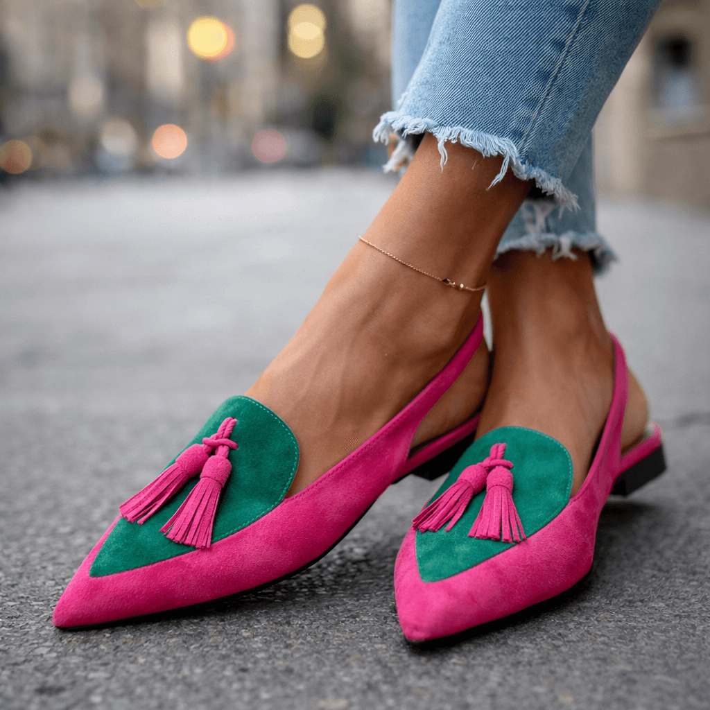 Eliza | Sandales à talons avec pompons