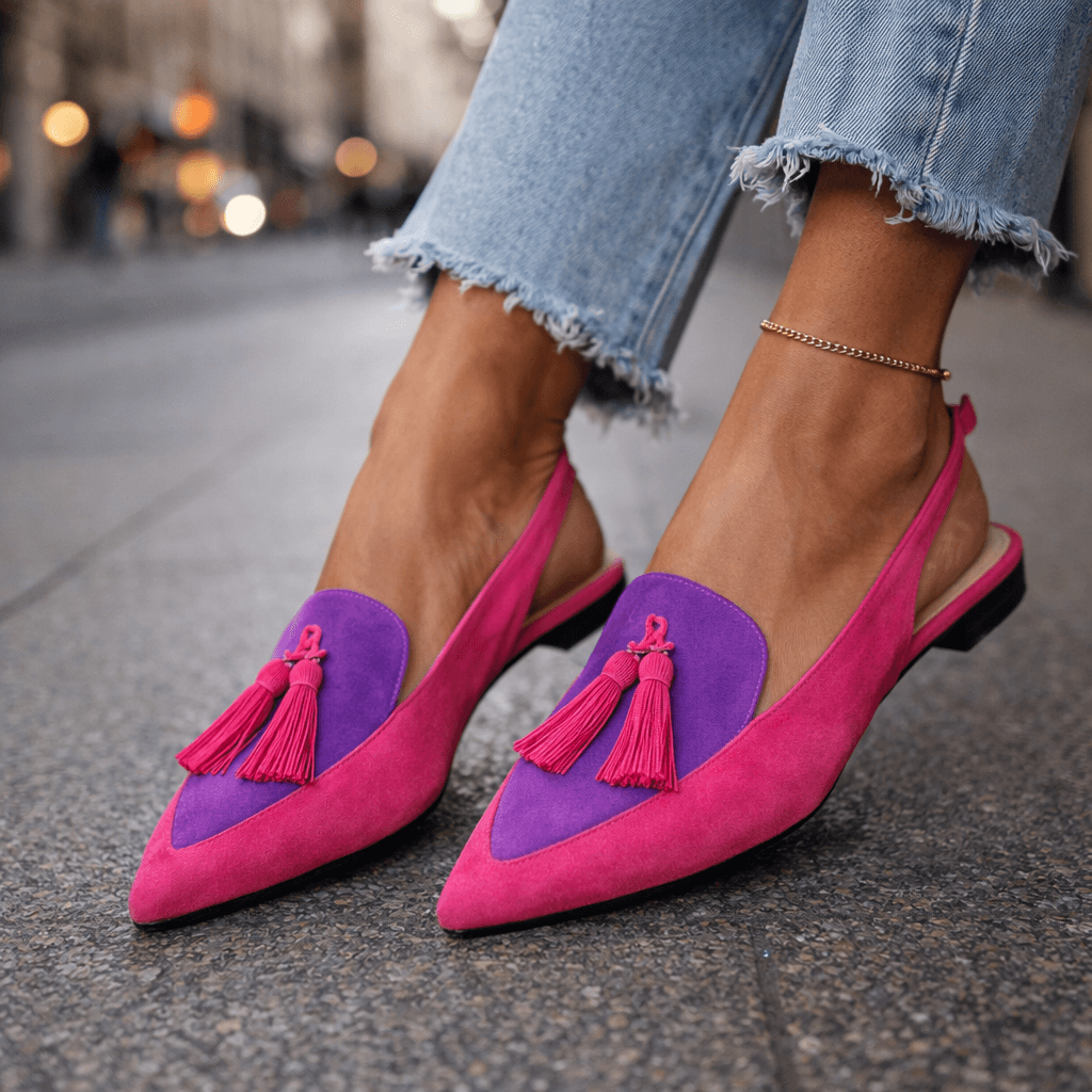 Eliza | Sandales à talons avec pompons
