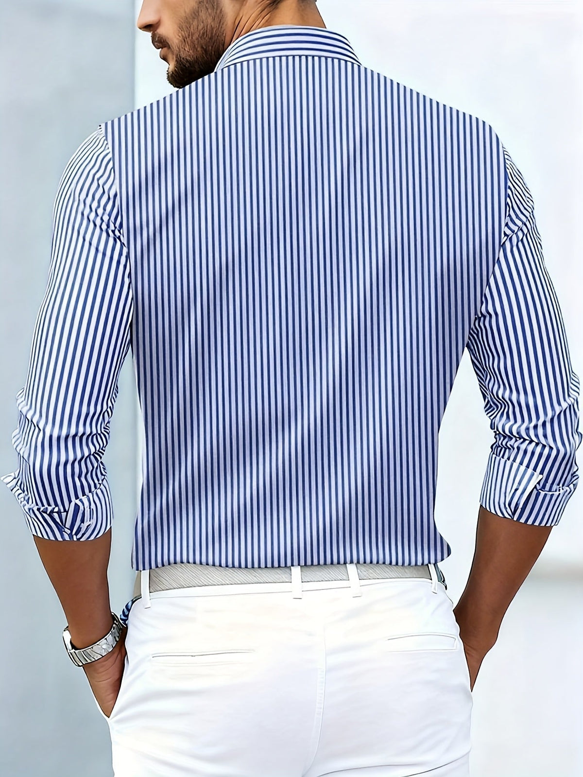 Emerson | Chemise à rayures vintage à manches longues
