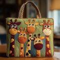 Sac fait main avec girafe