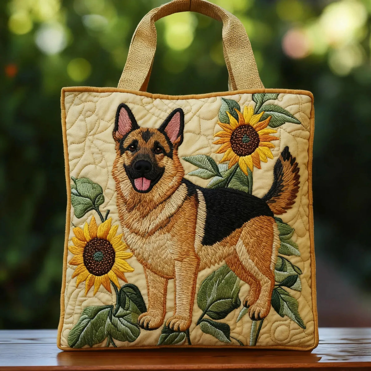 Sac fait main avec un Berger Allemand