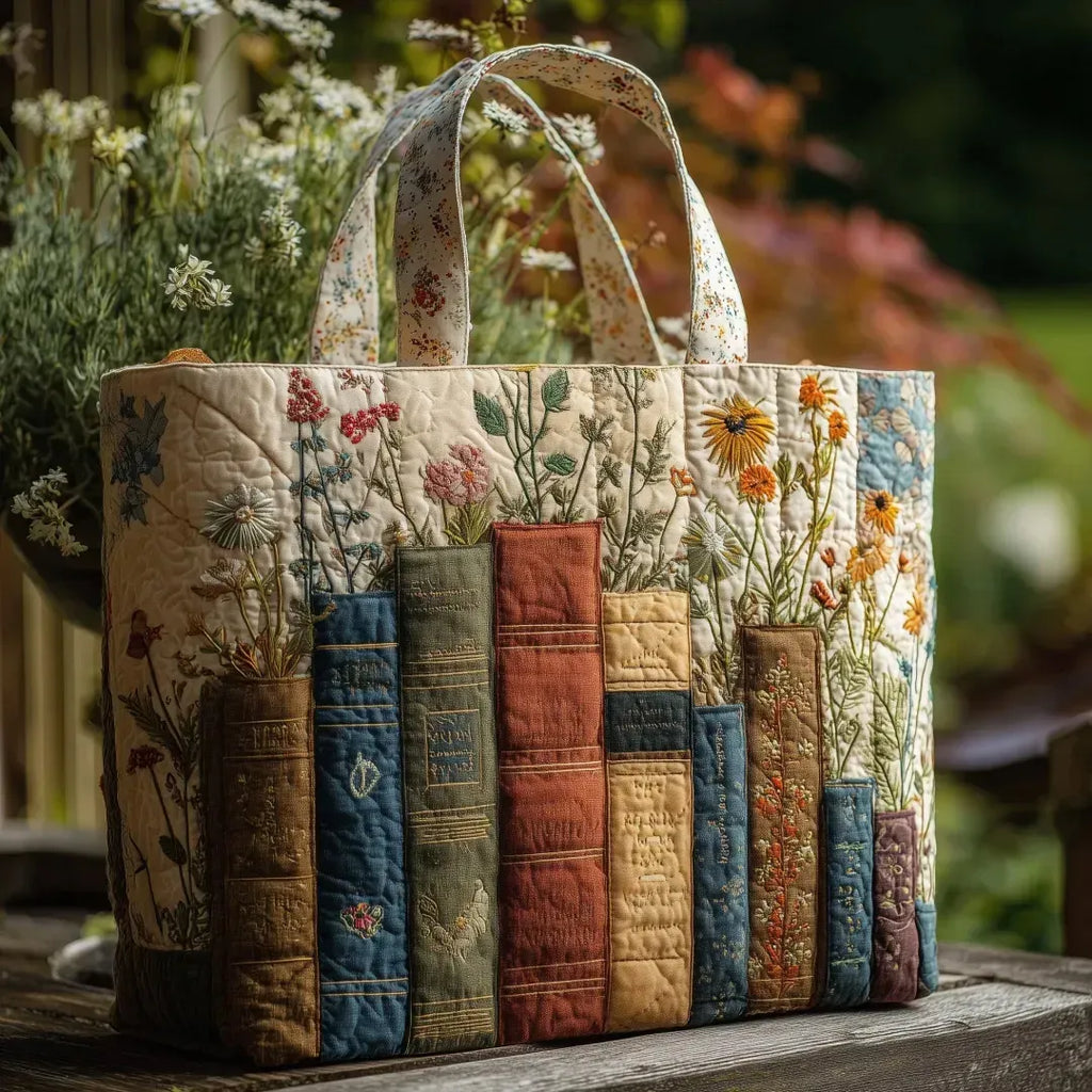Sac fait main avec des fleurs