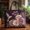Sac fait main avec des fleurs