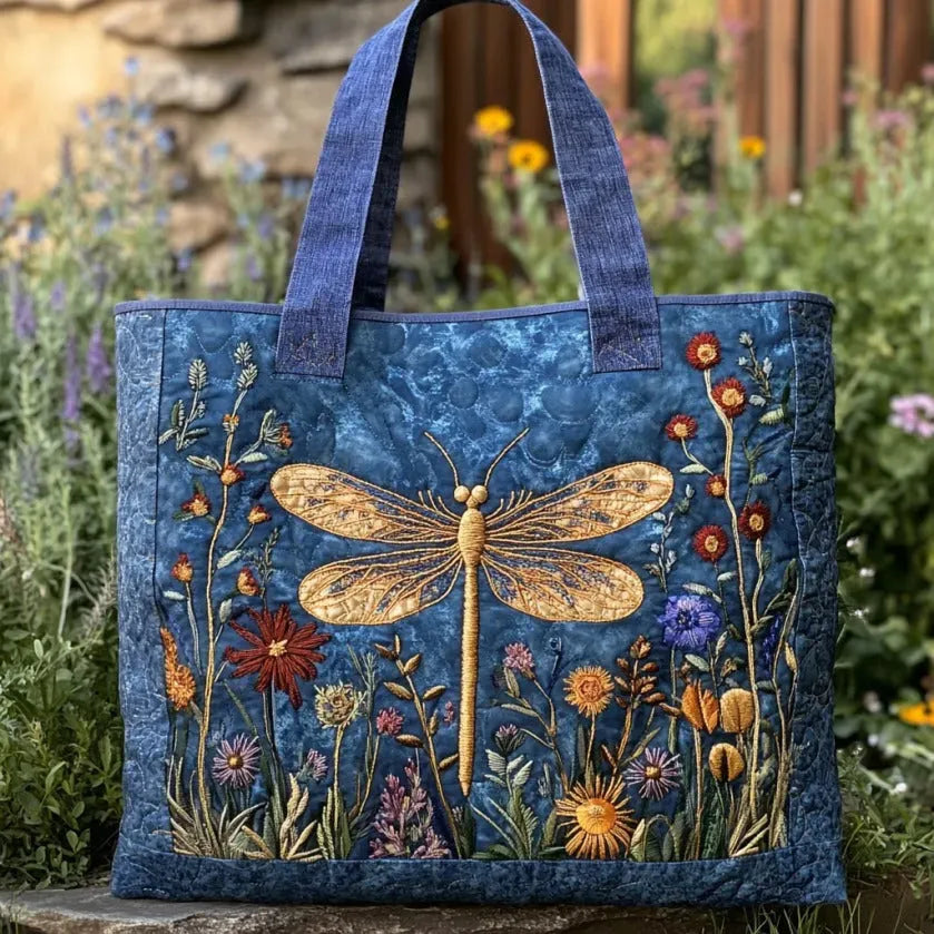 Sac à bandoulière rembourré avec libellule
