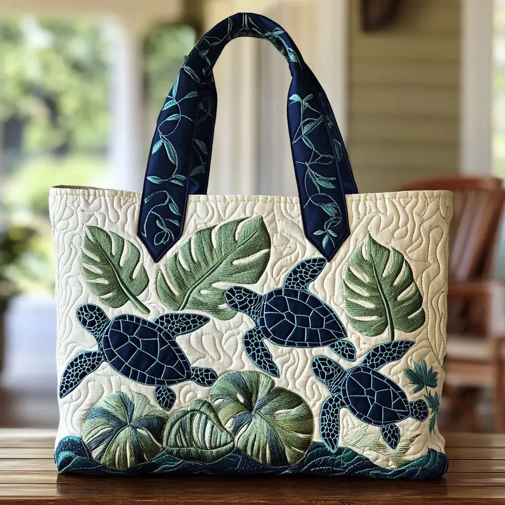 Sac fait main avec une tortue