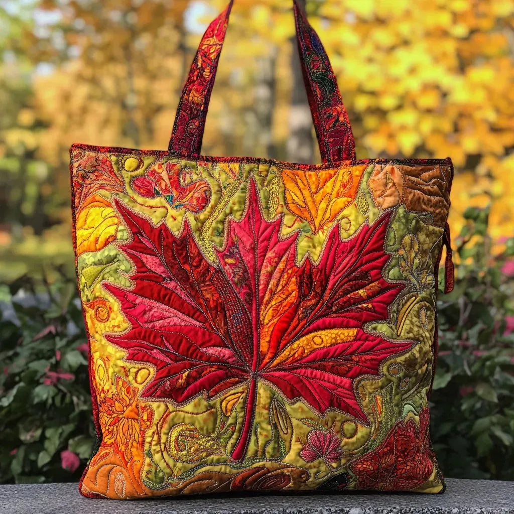 Sac fait main avec motif naturel