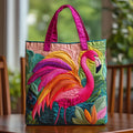 Sac fait main avec flamant rose