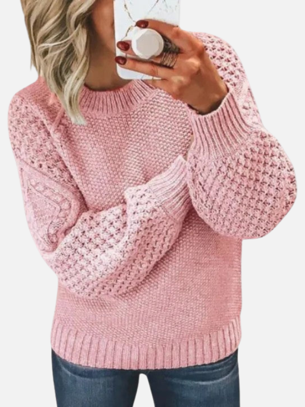 Anna | Pull en grosse maille douce avec col rond