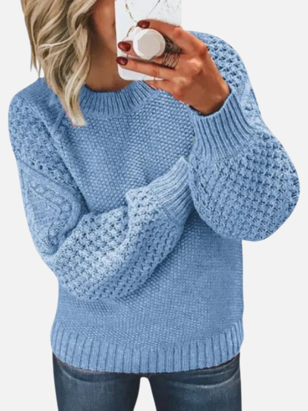 Anna | Pull en grosse maille douce avec col rond