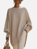 Anne | Poncho-Pull Oversized Doux en Tricot