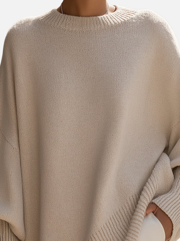 Anne | Poncho-Pull Oversized Doux en Tricot
