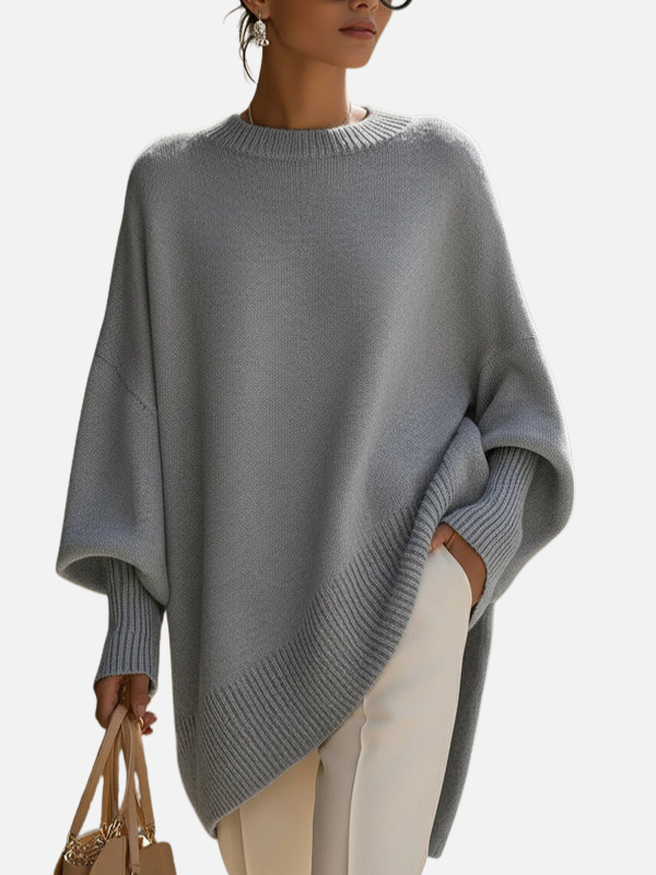 Anne | Poncho-Pull Oversized Doux en Tricot