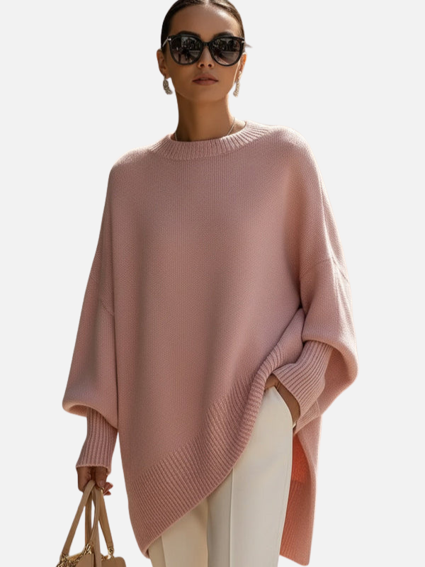 Anne | Poncho-Pull Oversized Doux en Tricot