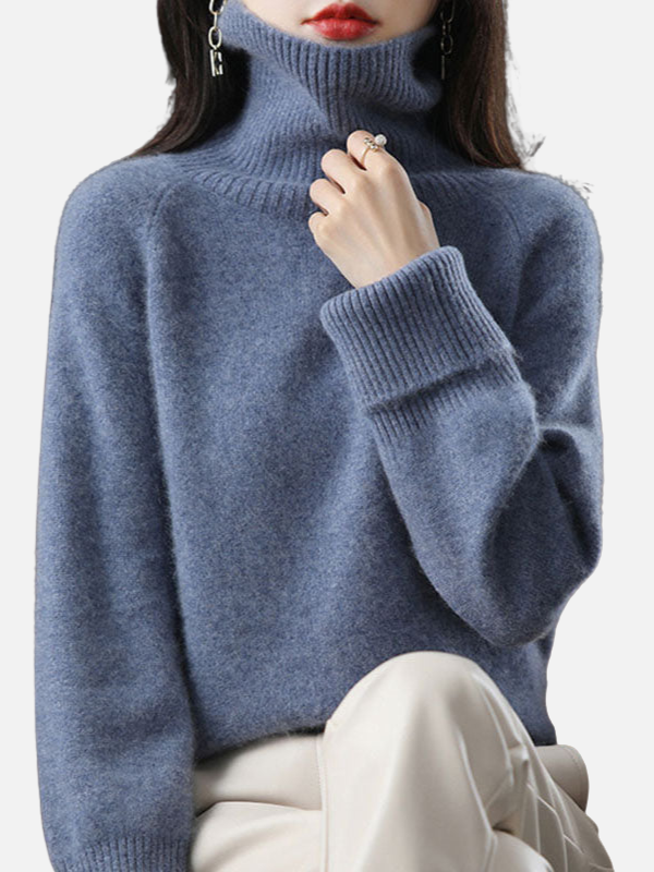 Maria | Pull à col roulé doux en tricot – Femme