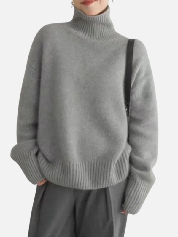 Karen | Pull oversize à col roulé doux