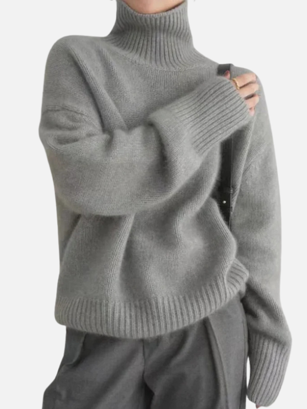 Karen | Pull oversize à col roulé doux